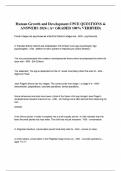 Human Growth and Development CPCE QUESTIONS &  ANSWERS 2024 &lpar; A&plus; GRADED 100&percnt; VERIFIED&rpar;