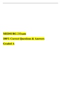 MEDSURG 2 Exam (Already Verified Questions & Answers)