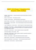 RADT 1010 Exam 1 Questions And Answers 100&percnt; Verified&period;