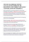 MTO BUS HANDBOOK NEWEST  ACTUAL EXAM COMPLETE 100  QUESTIONS AND CORRECT DETAILED  ANSWERS &vert;ALREADY GRADED A&plus;