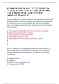 FUNDAMENTALS CMS 3 LATEST VERSIONS  ACTUAL EXAM COMPLETE 500&plus; QUESTIONS  AND CORRECT DETAILED ANSWERS  &vert;ALREADY GRADED A