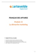 1BEM - FdA - cursus module 15: La démarche marketing