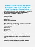 IDAHO PERSONAL LINES STIMULATIONS  &lpar;Guaranteed Exam FX&rpar; REVISION STUDY  QUESTIONS AND ANSWERS A&plus; GRADED