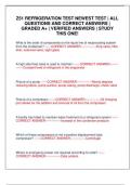 Z51 REFRIGERATION TEST NEWEST TEST &vert; ALL QUESTIONS AND CORRECT ANSWERS &vert; GRADED A&plus; &vert; VERIFIED ANSWERS &vert; STUDY THIS ONE&excl;