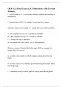GEB 4522 Final Exam &lpar;UCF&rpar; Questions with Correct Answers