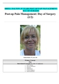SHEILA DALTON &comma;52 YEARS POST-OP PAIN MANAGEMENT&colon; DAY OF SURGERY