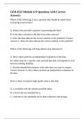 GEB 4522 &vert;TEST STUDY GUIDE Bundle &vert; Verified Q&A&vert;