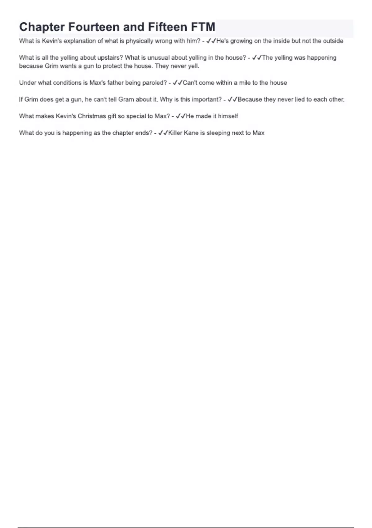Chapter Fourteen and Fifteen FTM TEST | Questions & Answers (100 %Score ...