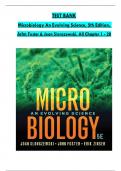 Test Bank for Microbiology&colon; An Evolving Science 5th Edition by Slonczewski & Foster&semi;&comma;All 28 Chapters Covered&comma; ISBN&colon; 9780393419962