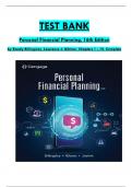 Solution Manual for Personal Financial Planning&comma; 16th Edition 2024 by Randy Billingsley&comma; Lawrence J&period; Gitman All 1-15  Chapters Covered &comma;Latest Edition