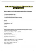 PCOA Packaged Exams With Actual Correct Questions And Verified Detailed Answers Graded A&plus; 100&percnt; Pass Guaranteed