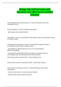 Biology 186 LAB final exam with Questions and 100&percnt; Correct Verified Solutions