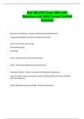 Biol 186 UVIC Exam 2024 with Questions and 100&percnt; Correct Verified Solutions