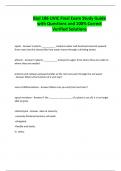 Biol 186 UVIC Final Exam Study Guide with Questions and 100&percnt; Correct Verified Solutions