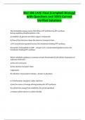 Biol 186 UVIC Final &lpar;Campbell Biology&rpar; with Questions and 100&percnt; Correct Verified Solutions
