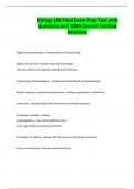 Biology 186 Final Exam Prep Test with Questions and 100&percnt; Correct Verified Solutions