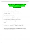 Biol 186 UVIC Midterm 1 Rossi's exam with Questions and 100&percnt; Correct Verified Solutions