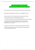 BISC 261 Chapter 11 Test with Questions with 100&percnt; Correct Answers