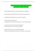 BISC 261 Exam 1 2024 with Questions with 100&percnt; Correct Answers