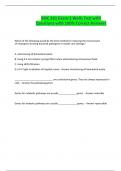 BISC 261 Exam 2 Wells Test with Questions with 100&percnt; Correct Answers