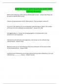BISC 261 Exam with Questions with 100&percnt; Correct Answers