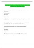BISC 261 Final Exam &lpar;Graded A&plus;&rpar; with Questions with 100&percnt; Correct Answers