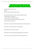 C464 WGU Exam Study Terms and Questions with 100&percnt; Correct Answers