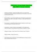C464 WGU Exam Study Questions with 100&percnt; Correct Answers