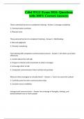 C464 WGU Exam 2024- Questions with 100&percnt; Correct Answers