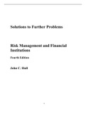 Solution Manual for Risk Management and Financial Institutions, 4th Edition, John C. Hull Updated