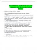 Family Medicine Aquifer Cases Test- Solo &vert; Questions AND 100&percnt; Correct Verified Answer