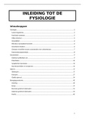 Samenvatting  Inleiding Tot De Fysiologie En Functionele Anatomie (1008FBDFAR)