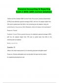 Financial Accounting & Reporting Exam 2 With 100&percnt; Correct Solutions