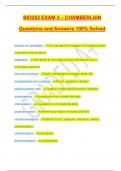 BIO252 EXAM 3 &ndash; CHAMBERLAIN Questions and Answers 100&percnt; Solved