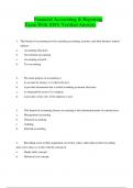 Financial Accounting & Reporting EXAMS BUNDLE all with Questions and Complete Solutions