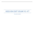 HESI RN EXIT EXAM V1-V7 