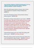 TEXAS DRIVERS HANDBOOK EXAM 2024-2025 NEWEST &excl;&excl;&excl; ACTUAL  COMPLETE EXAM QUESTIONS AND CORRECT ANSWERS  &lpar;VERIFIED ANSWERS &rpar; ALREADY GRADED A&plus;&period;