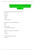 Geriatric final Exam with Questions and Correct Answers &vert; Passed with Grade A &plus;