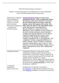 NUR 3251 - Pharmacology for Nurses II : Module 7 Immunosuppressants, and Medications for Gout, Myasthenia Gravis, and Rheumatoid Arthritis. Study Guide