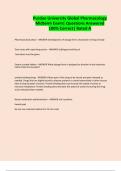 Purdue University Global Pharmacology Midterm Exam&vert; Questions Answered 100&percnt; Correct&vert; Rated A