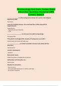 Pharmacology Final Exam&colon; Purdue Global University&vert; Questions Answered 100&percnt; Correct&vert; Rated A