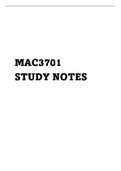 MAC3701 STUDY NOTES