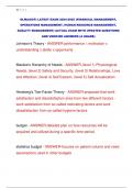 DLM&lpar;ASCP&rpar; LATEST EXAM 2024-2025 &lpar;FINANCIAL MANAGEMENT&comma;  OPERATIONS MANAGEMENT&comma; HUMAN RESOURCE MANAGEMENT&comma;  QUALITY MANAGEMENT&rpar; ACTUAL EXAM WITH UPDATED QUESTIONS  AND VERIFIED ANSWERS &lpar;A GRADE&rpar; 