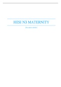 HESI N3 Maternity 