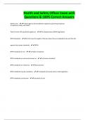 BUNDLE OF Health and Safety  Exams &vert; QUESTIONS with 100&percnt; Solutions &comma; all Rated A&plus;