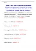 HESI A2 V1 & V2 NEWEST EXAM 2024-2025 GRAMMAR&comma;  READING COMPREHENSION&comma; VOCABULARY&comma; MATH&comma; A&P&comma;  BIOLOGY AND CHEMISTRY ACTUAL EXAM WITH UPDATED  QUESTIONS AND ANSWERS &lpar;ALREADY GRADED A&plus;&rpar; 