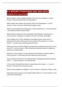 U&period;S HISTORY STAAR EXAM 2024-2025 WITH COMPLETE SOLUTION
