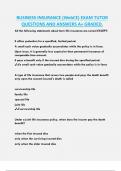 BUSINESS INSURANCE &lpar;WebCE&rpar; EXAM TUTOR  QUESTIONS AND ANSWERS A&plus; GRADED&period; 