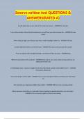 Swerve written test QUESTIONS & ANSWERS&lpar;RATED A&rpar;