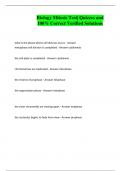 Mitosis EXAMS BUNDLE&vert; All with  Questions and 100&percnt; Correct Verified Solutions&vert; Latest Update